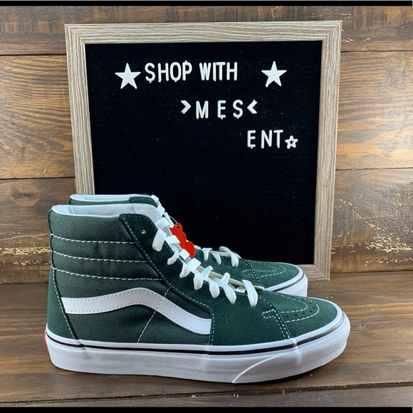 vans sk8 hi forest green